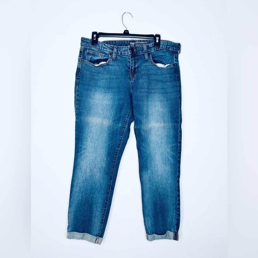 GAP Women's Classic Blue Boyfriend Jeans -Size 14/32